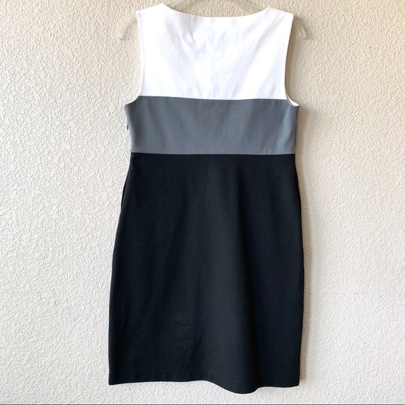 Theory Color Block Sleeveless Sheath Dress - Picture 2 of 7